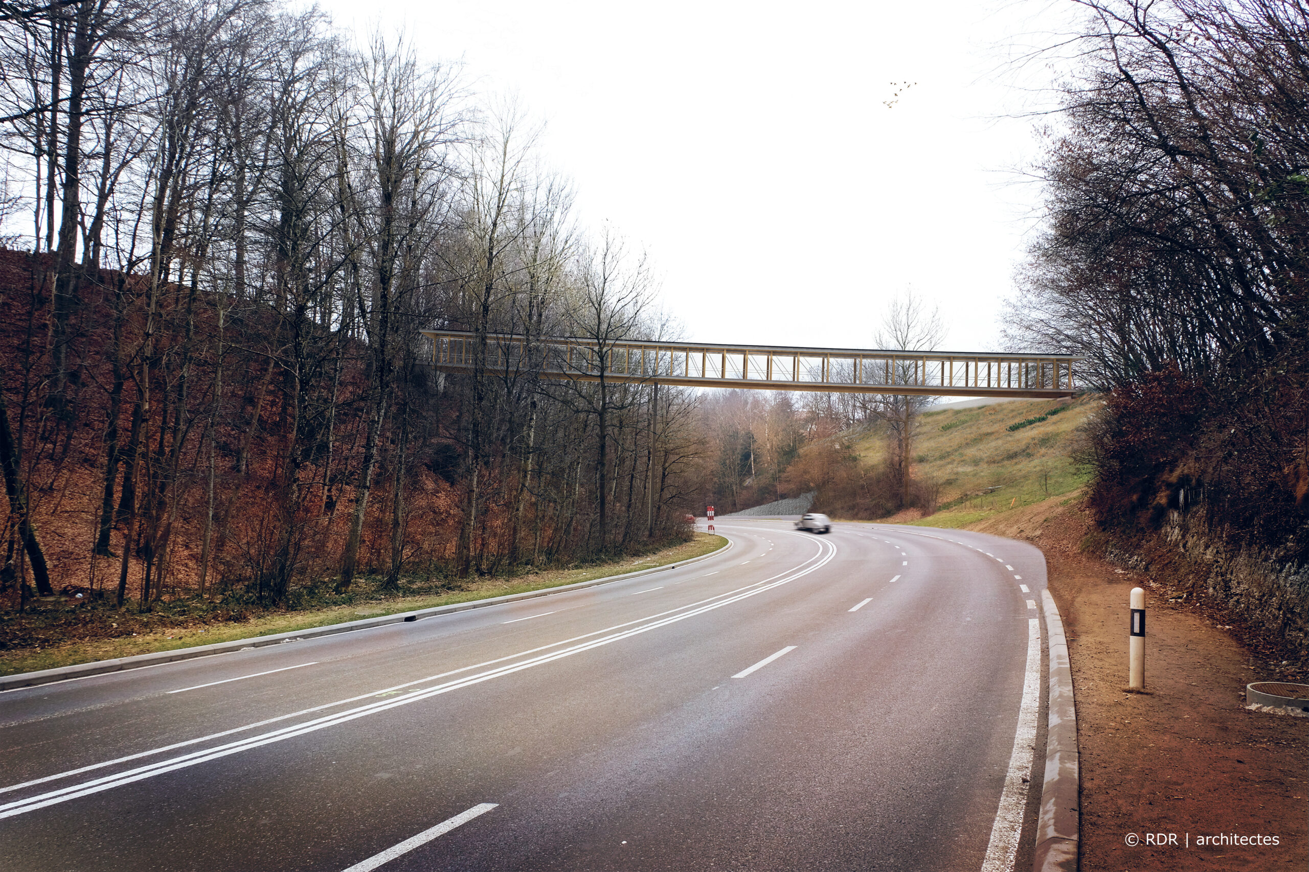 La passerelle piétonne (image de synthèse)